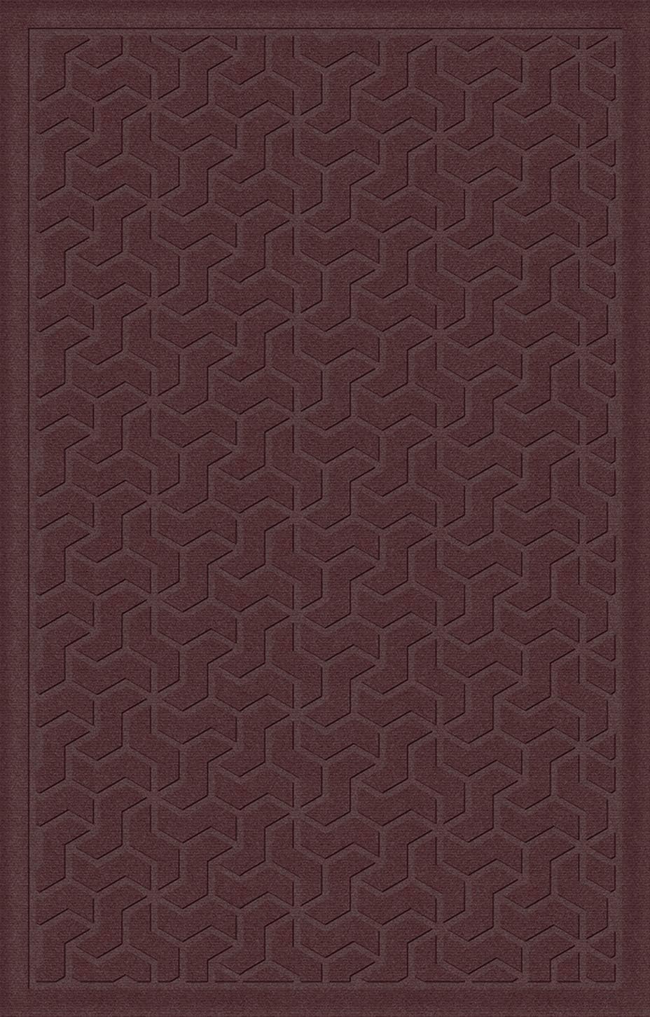 Red Black 3' x 5' Entrance Floor Mat with Gripper Backing Y8017