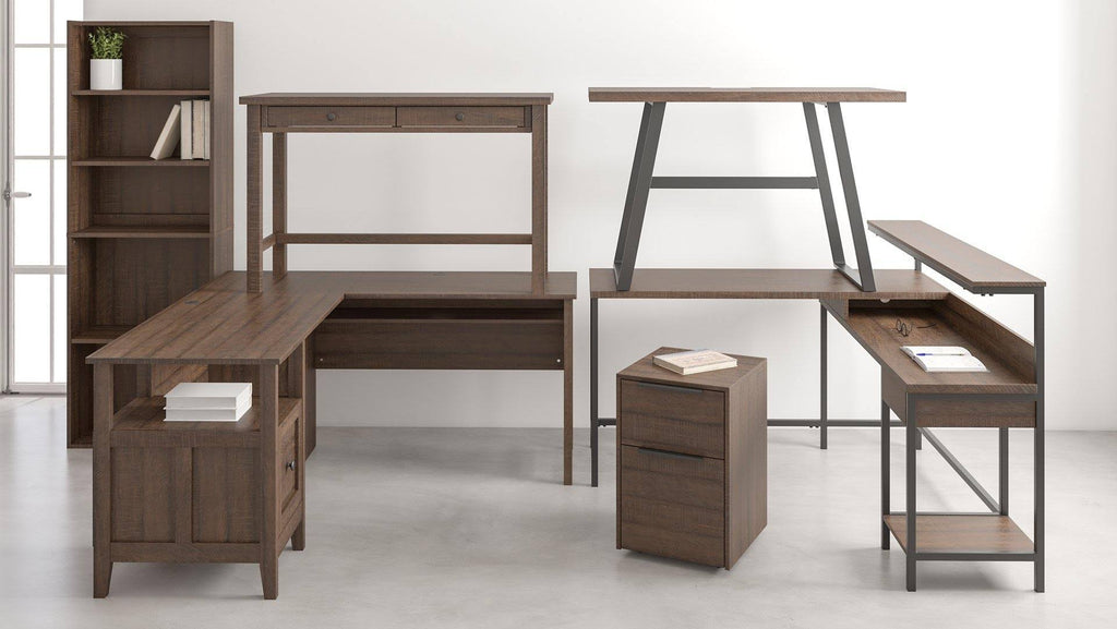 Warm Brown Home Office Desk V646978