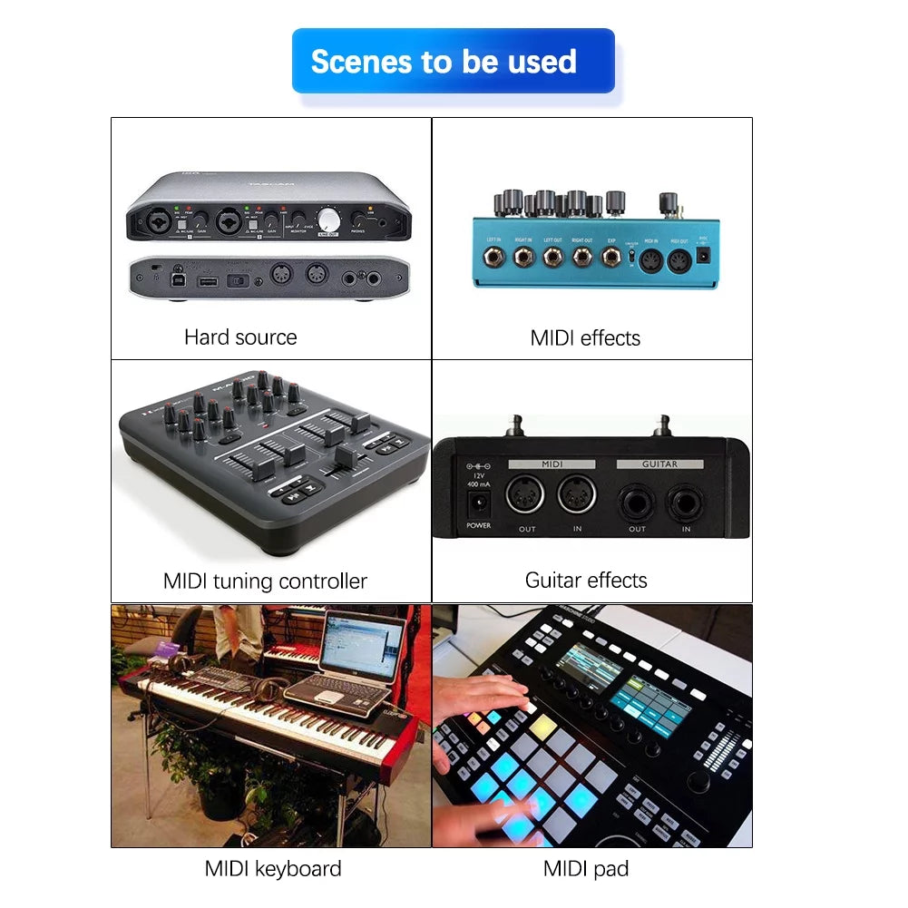 USB to MIDI Interface U104