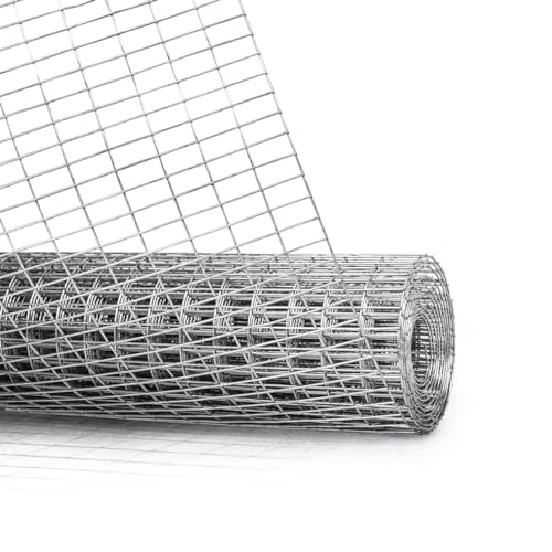 Galvanized Welded Fence Wire 16 Gauge Mesh Size 1" x 1/2" 24-Inch x 50 ft. Q7377