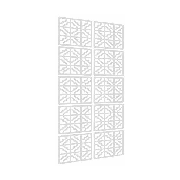 10Pieces Wood-Plastic Hanging Room Divider T9870