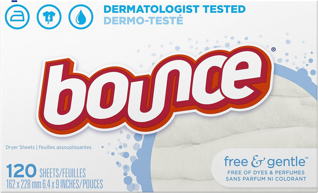 Free & Gentle Fabric Softener Dryer Sheets, 120 Count A349