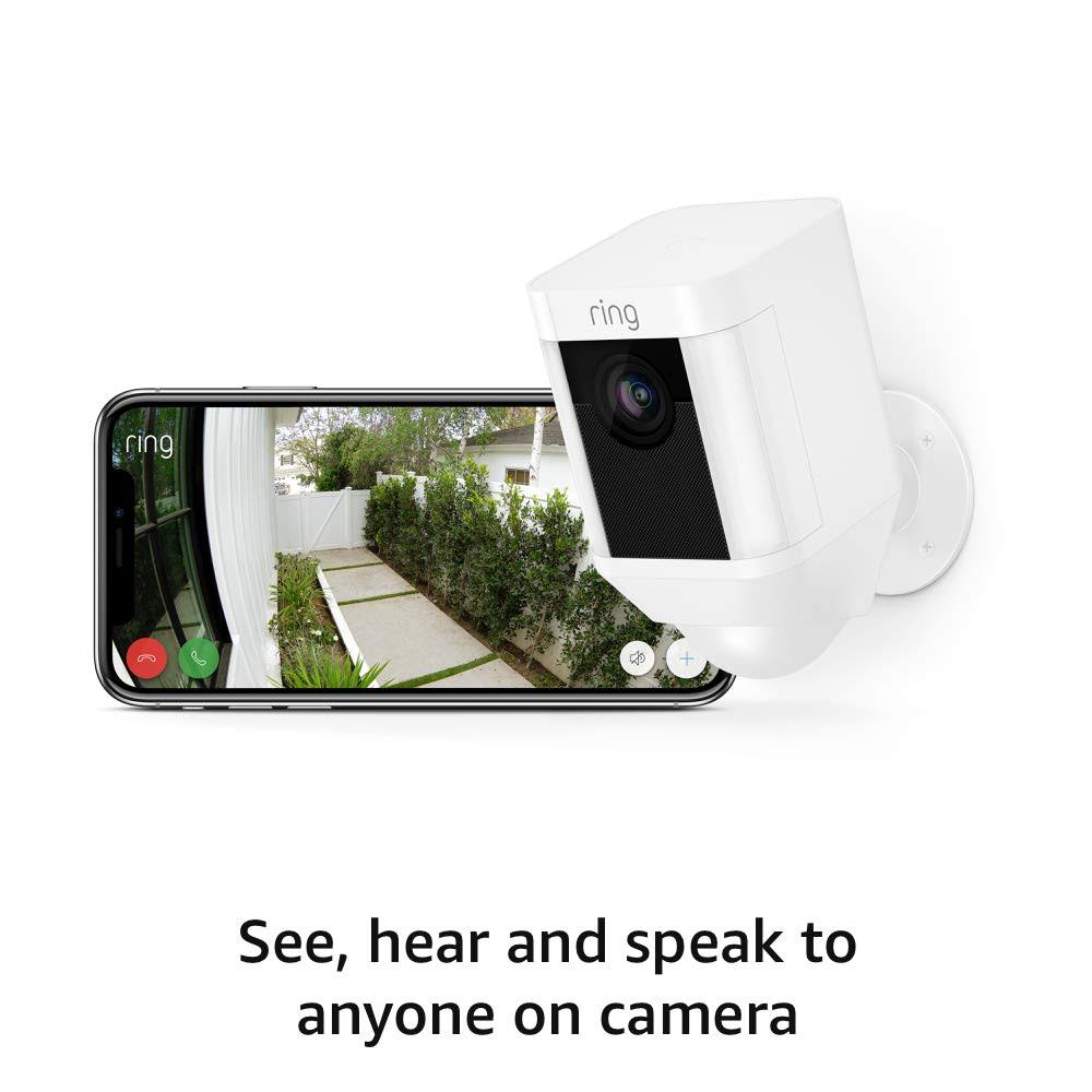 Black HD Security Camera with Two-Way Talk and Siren Alarm S63303