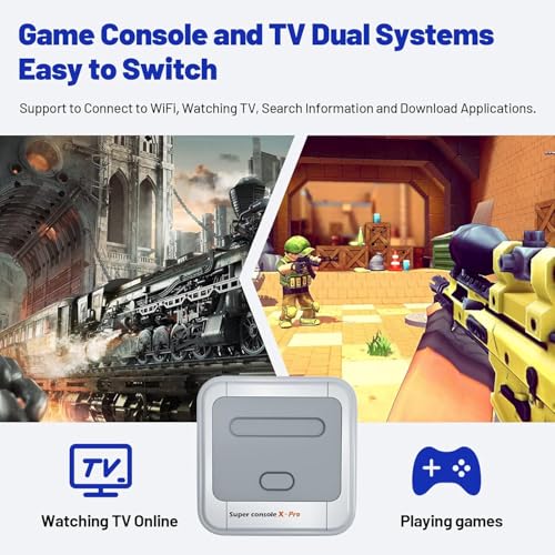Retro Game Console with 2 Wireless Game Controllers E770657