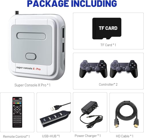 Retro Game Console with 2 Wireless Game Controllers E770657