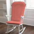 Solid Coral Rocking Chair Pad P1596