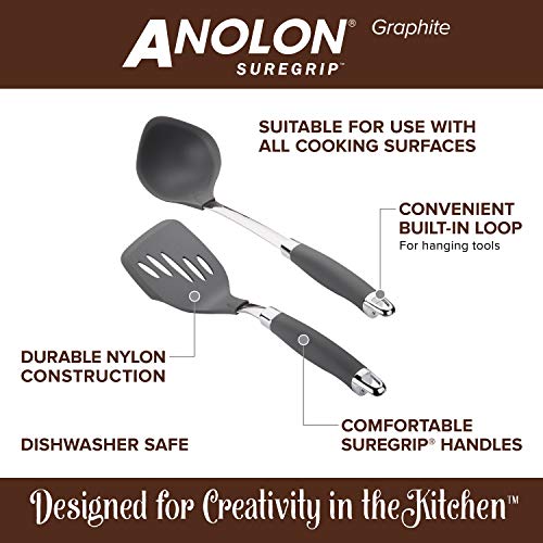 5 Piece Nonstick Kitchen Utensil Set, Graphite T62972