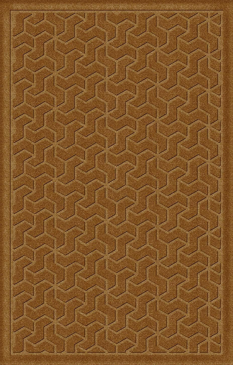 Red Black 3' x 5' Entrance Floor Mat with Gripper Backing Y8017
