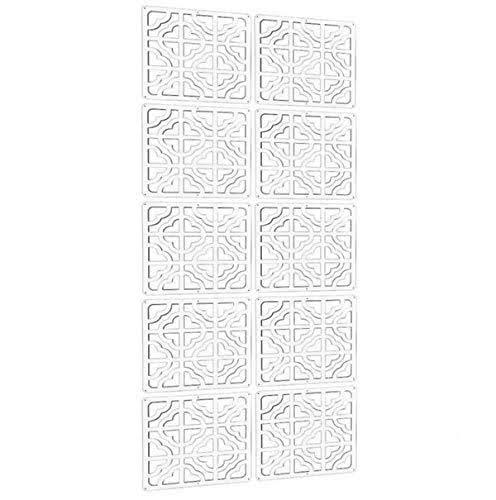 10Pieces Wood-Plastic Hanging Room Divider T9870