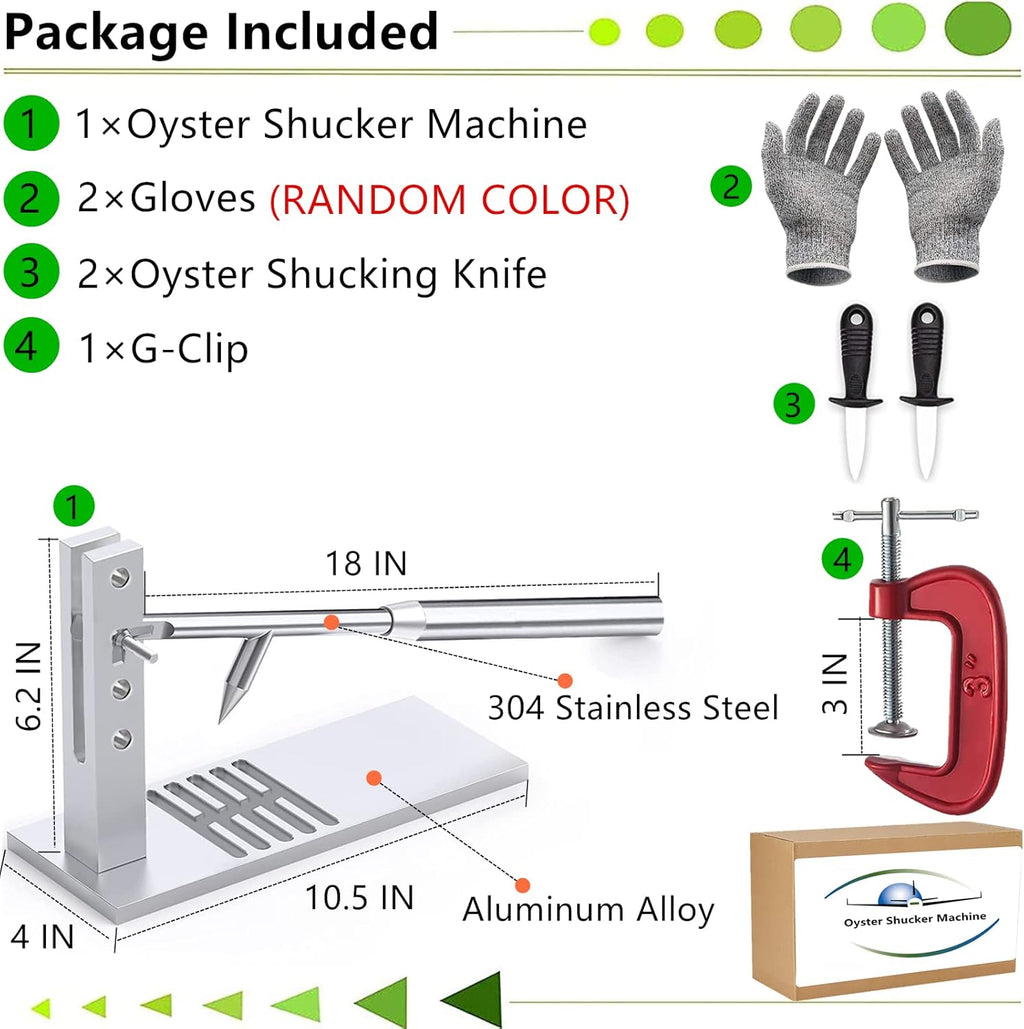 Stainless Steel Oyster Shucker Tool Set D434