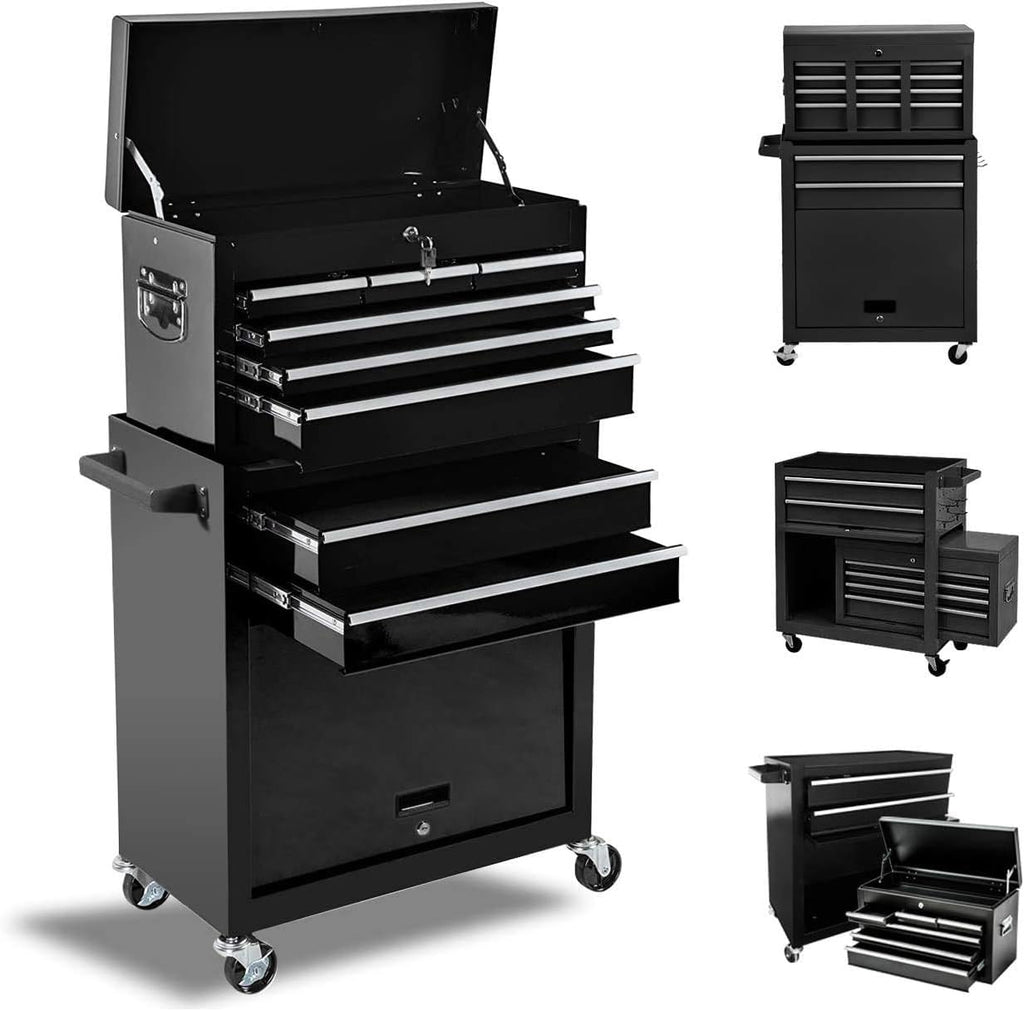 8 Drawer Rolling Tool Chest with Lock D29186
