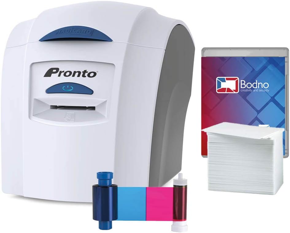 Bronze ID Card Printer with Supplies Package Z822