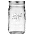 Wide Mouth Quart 32-Ounces Mason Jar with Lid and Band F792508