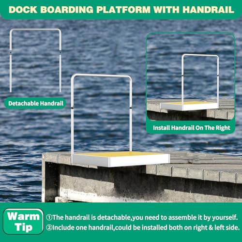 Foldable Dock Boarding Platform with Handrail J415