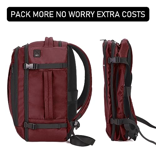 Pink Travel Backpack 18x14x8 Waterproof with Charging Port F4565