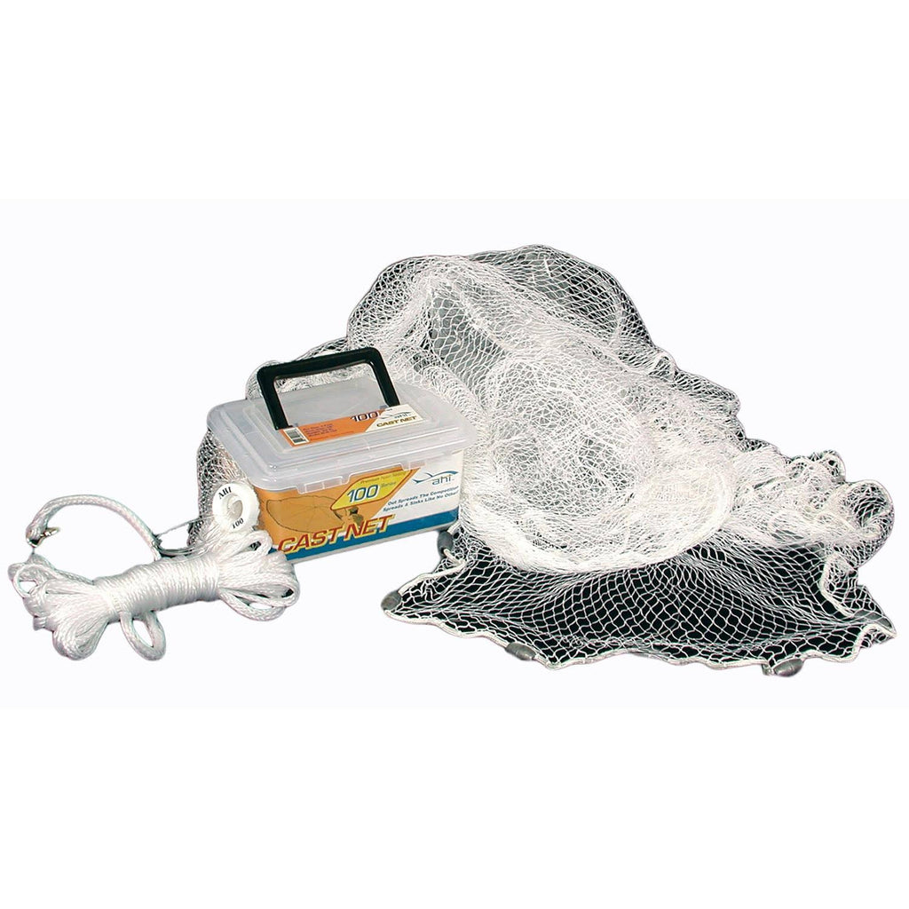 White Nylon Cast Net 4 ft 3/8x22 Mesh F78175