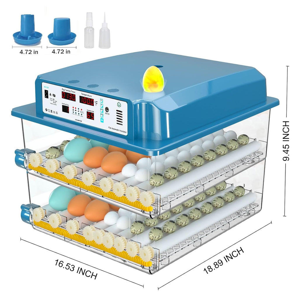 120 Egg Incubator Automatic Temperature Control Humidity Monitoring G991