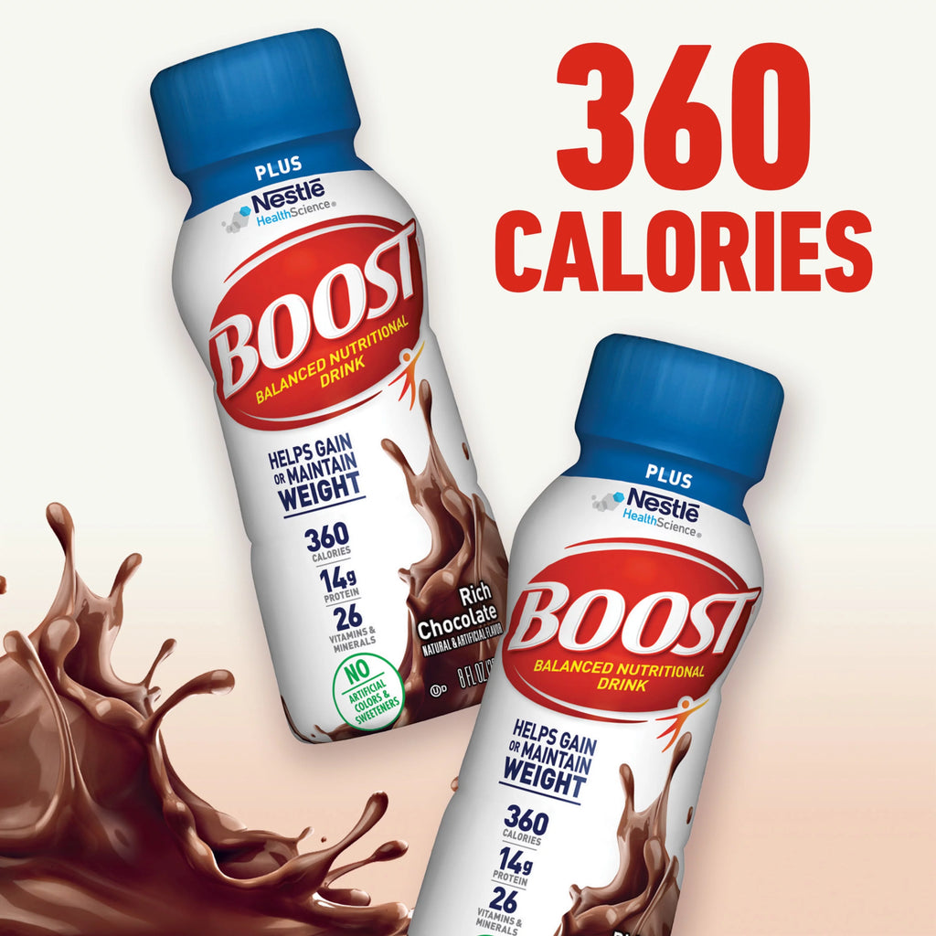 Rich Chocolate Nutritional Drink, 14g Protein, 12-8 fl oz Bottles M313677