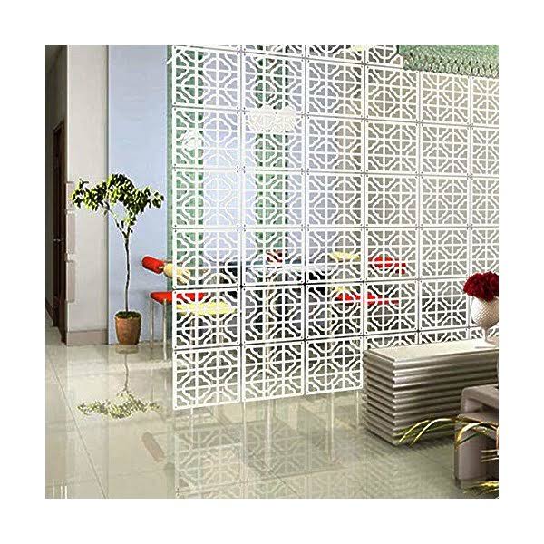 10Pieces Wood-Plastic Hanging Room Divider T9870
