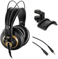 Semi-Open Stereo Headphones with Headphone Holder and Extension Cable Q616674
