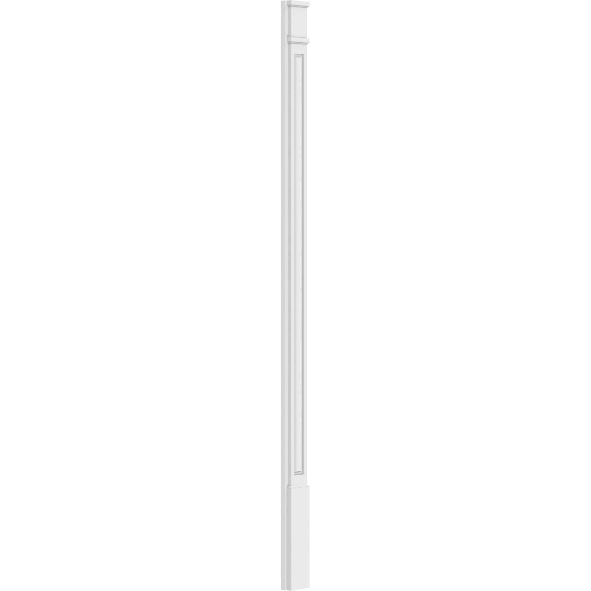 PVC Raised Panel Pilaster with Decorative Capital & Base (Pair) H348119