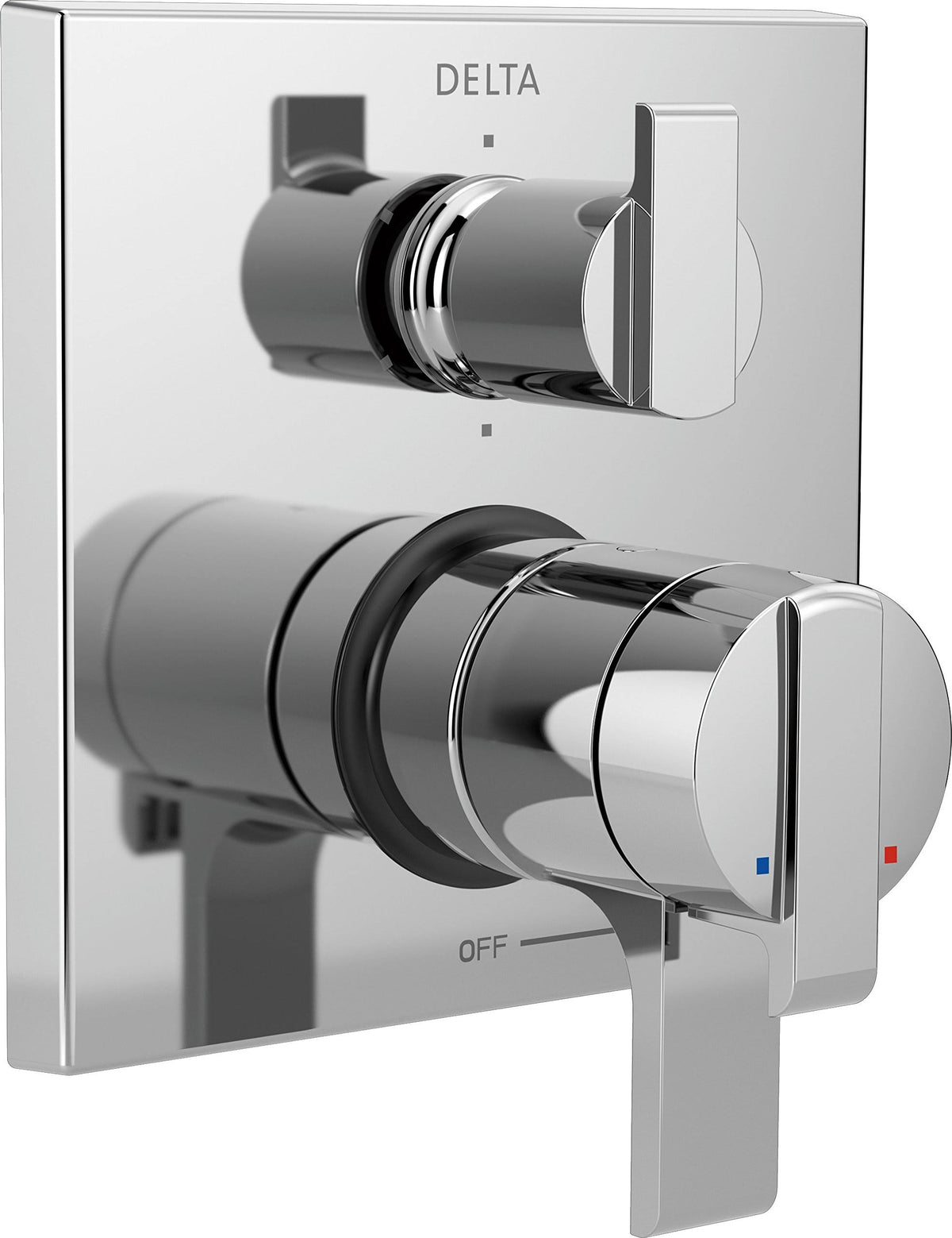 Chrome Valve Trim with Integrated Diverter E909