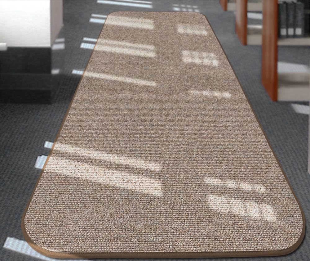 Skid-Resistant Carpet Runner Pebble Beige 12 Feet X 27 Inches Y1376