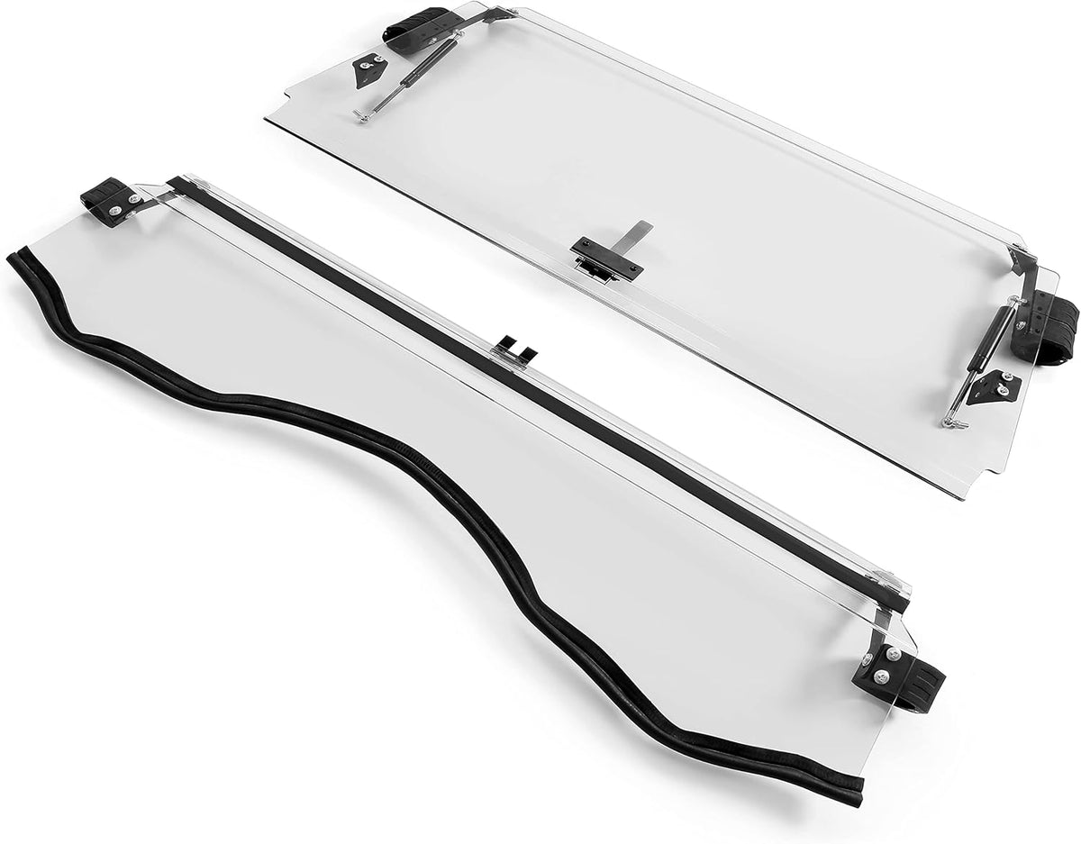Clear Scratch Resistant 3-IN-1 Folding Windshield W38541