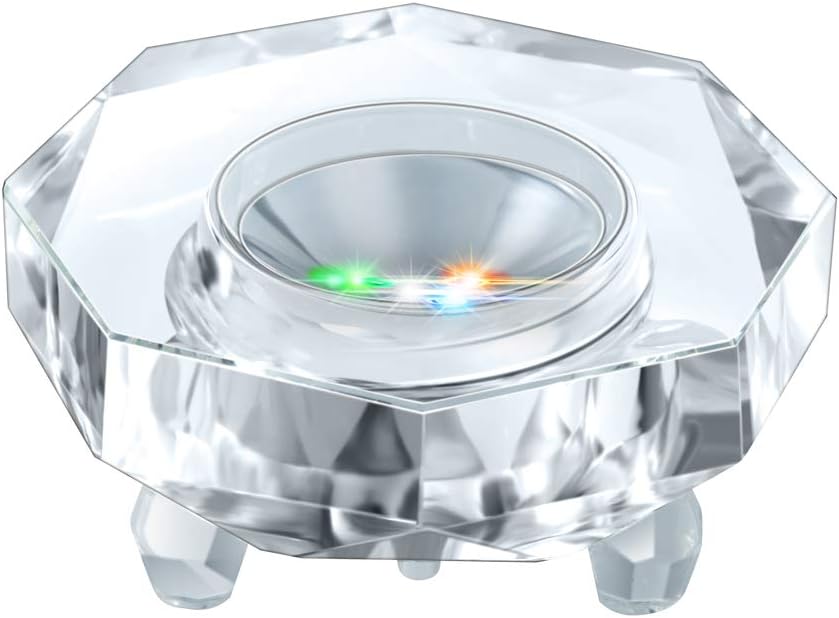 Crystal LED Light Base Multicolor Auto Flashing Pedestal J747452