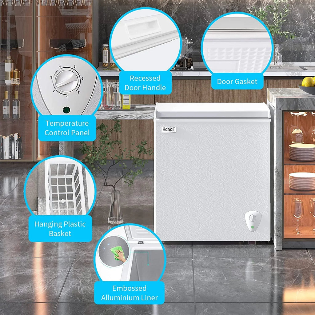 5.0 Cubic Chest Freezer with Removable Storage Basket Q132222
