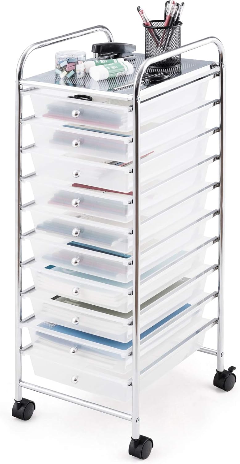 10 Drawer Rolling Storage Cart R285531