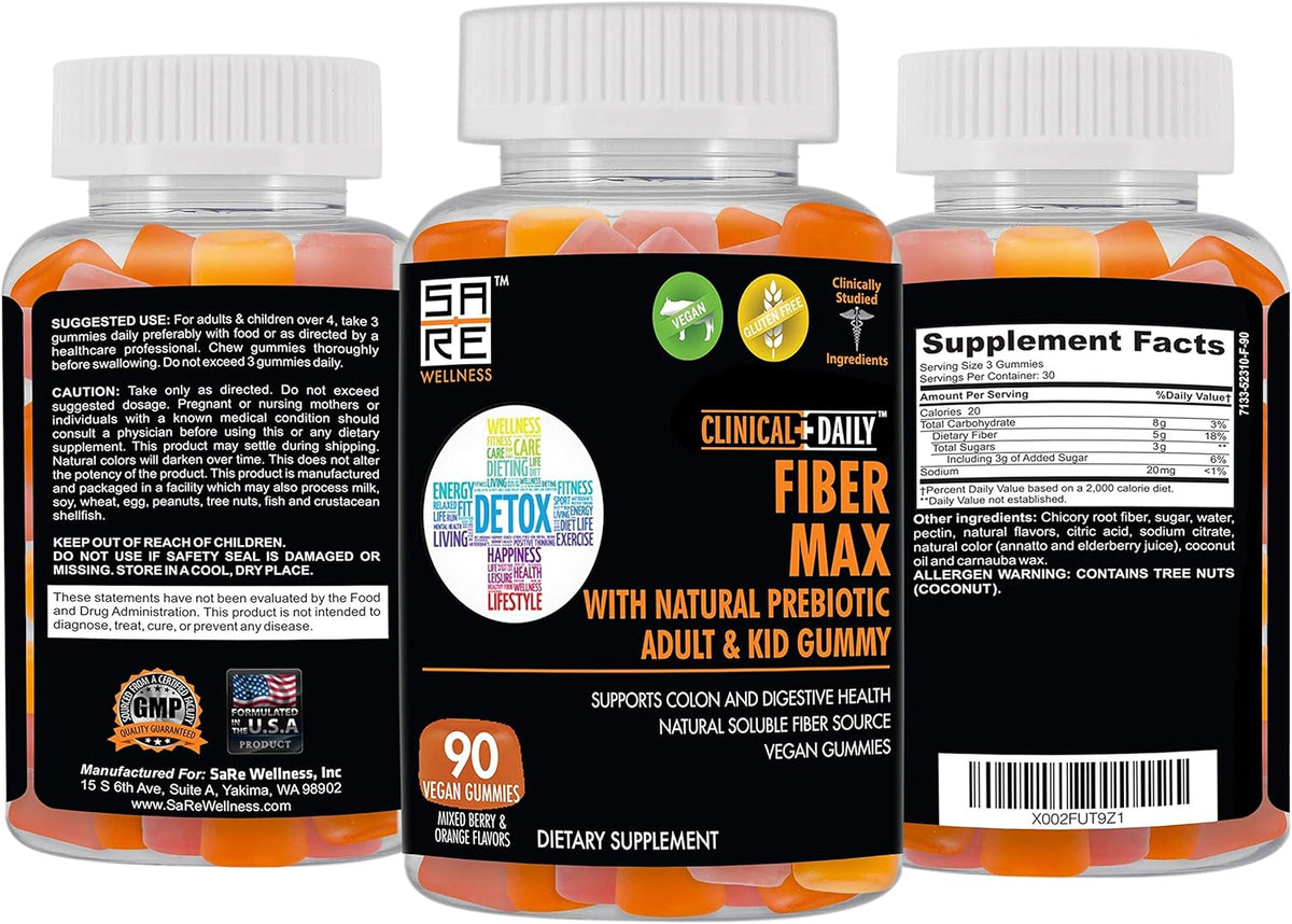 90 Gluten-Free Fiber Gummies Y92329