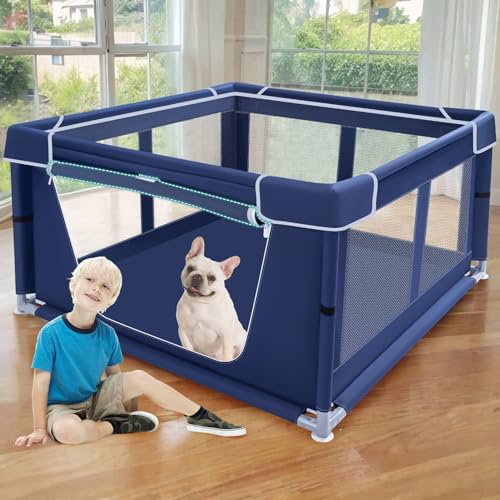 42x42x25.6 Inches Dog Playpen with Gate O1894