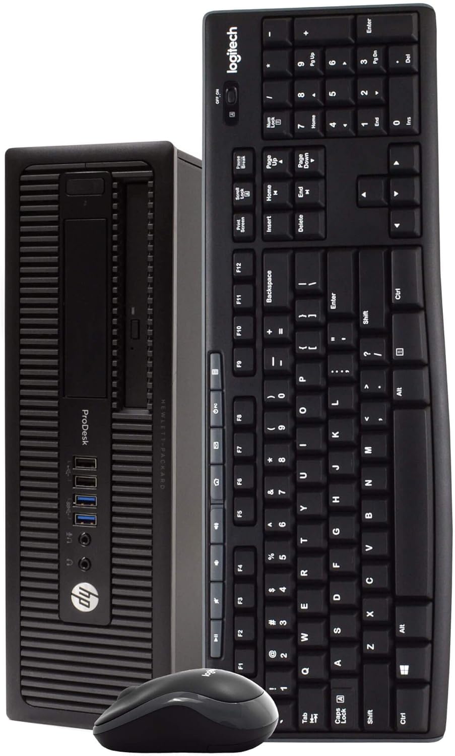 Intel Quad-Core i5 Desktop Computer PC with 500GB HDD, 4GB DDR3 RAM, Windows 10 Home, DVD, WiFi, 24in Monitor, Wireless Keyboard and Mouse T672929