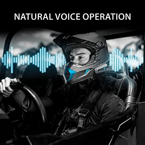 Black Motorcycle Bluetooth Communication System Headset Intercom E78479