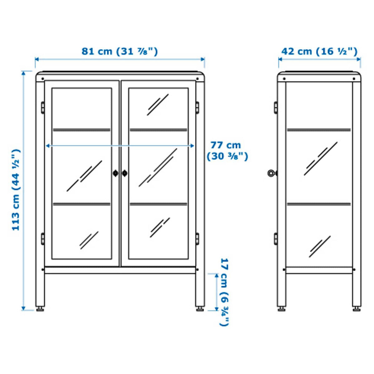 Glass-Door Cabinet K6058