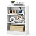 Black 3 Shelf Bookcase with Adjustable Shelves L8531
