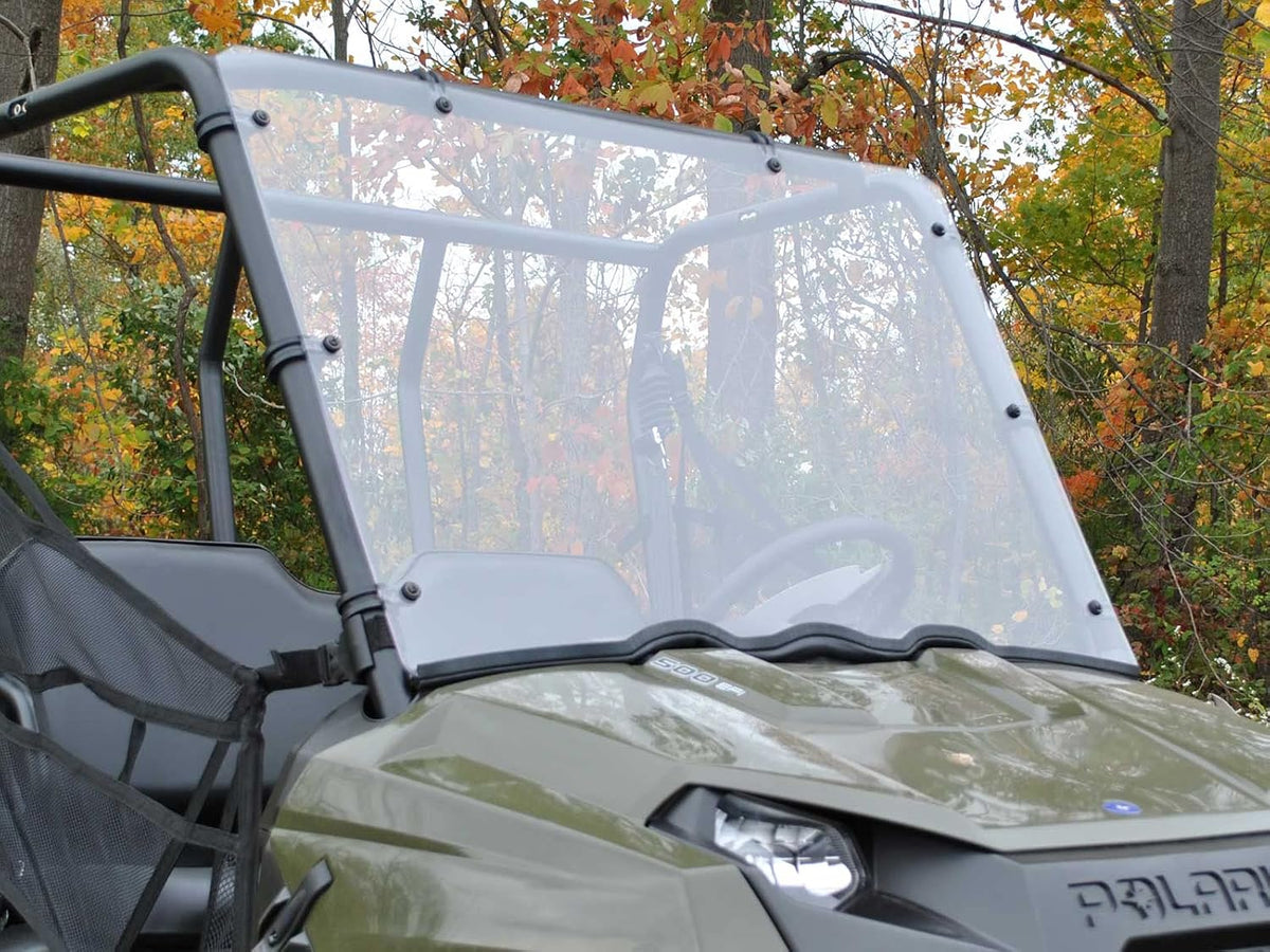 Heavy-Duty Full Windshield for Polaris Ranger Midsize 400, 1/4” Clear Polycarbonate H11402