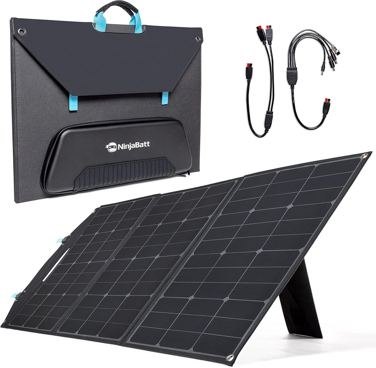 120W Foldable Portable Solar Panel with USB, Type C & DC Outputs D2706