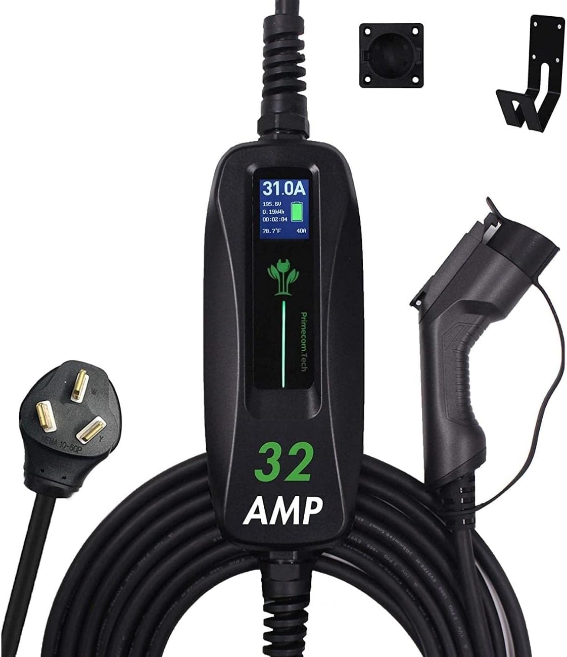 30 Feet Level 2 Electric Vehicle Charger 40 Amp T8448