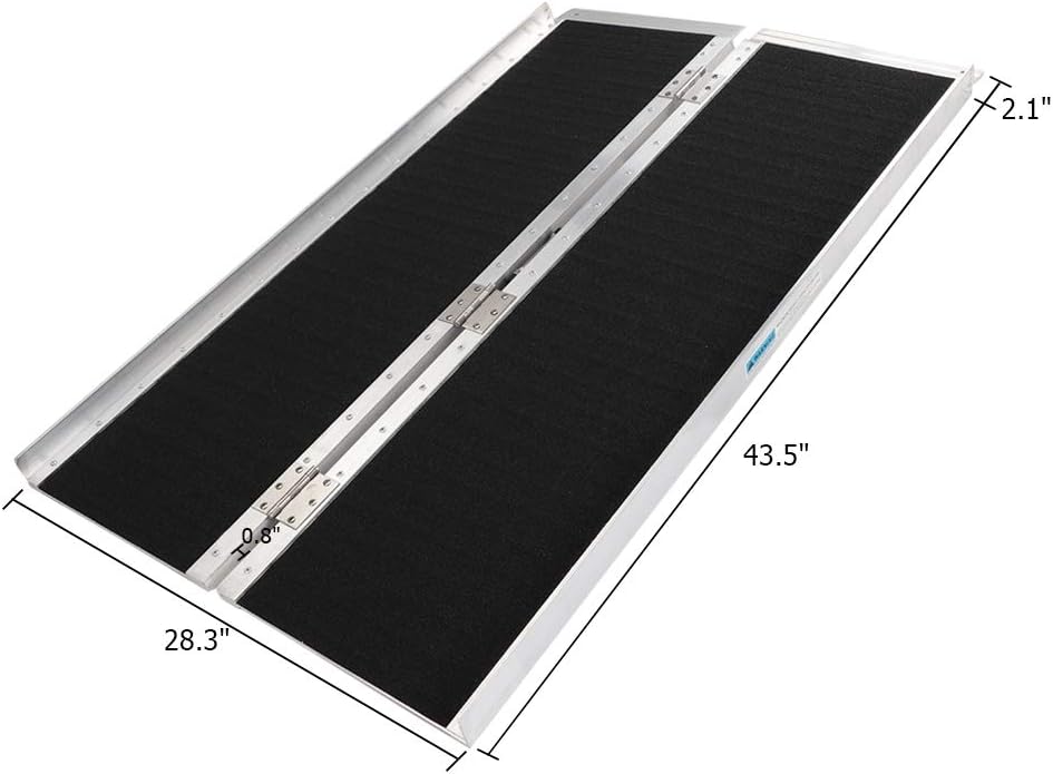 4ft Aluminum Wheelchair Ramp Threshold Portable Ramps S1483