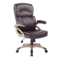 High Back Executive Chair with Espresso Bonded Leather T88653
