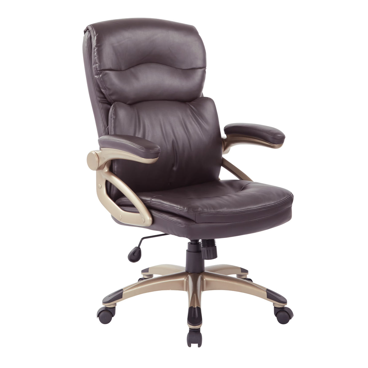 High Back Executive Chair with Espresso Bonded Leather T88653