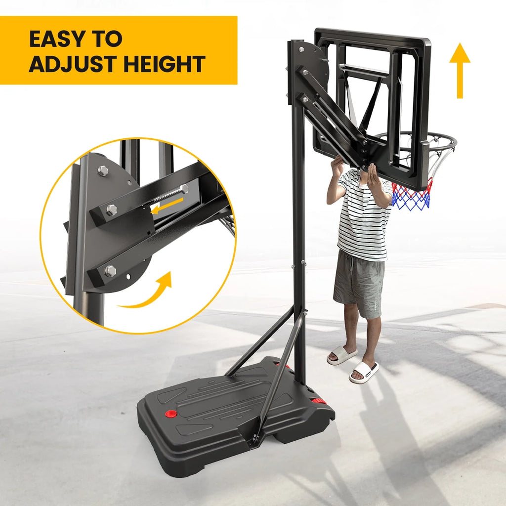 Portable Basketball Hoop & Goal System 5.5 - 9.5 ft. Adjustable X61484