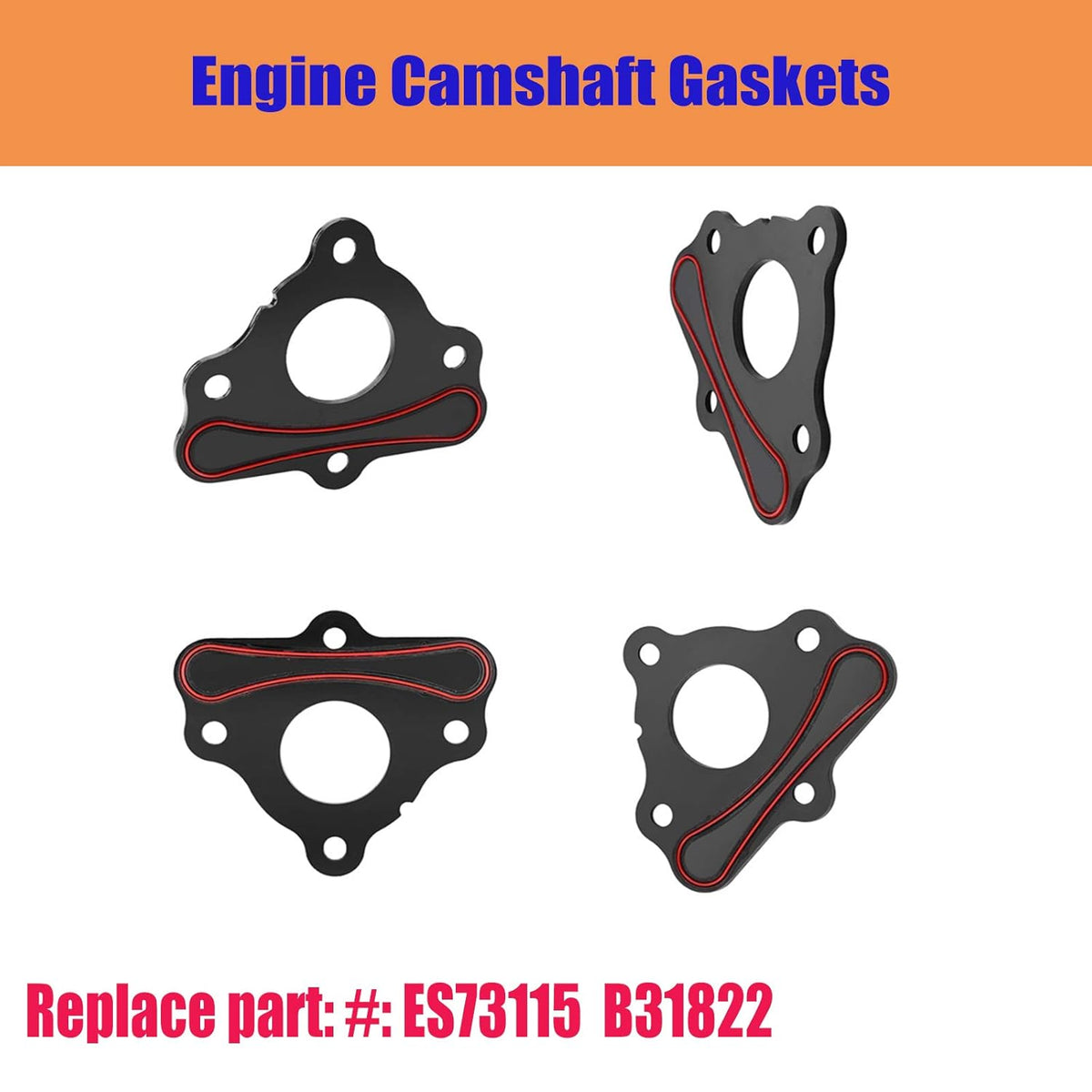 Cam Retainer Plate Gasket Engine Seal Camshaft Gasket Pack of 2 R357