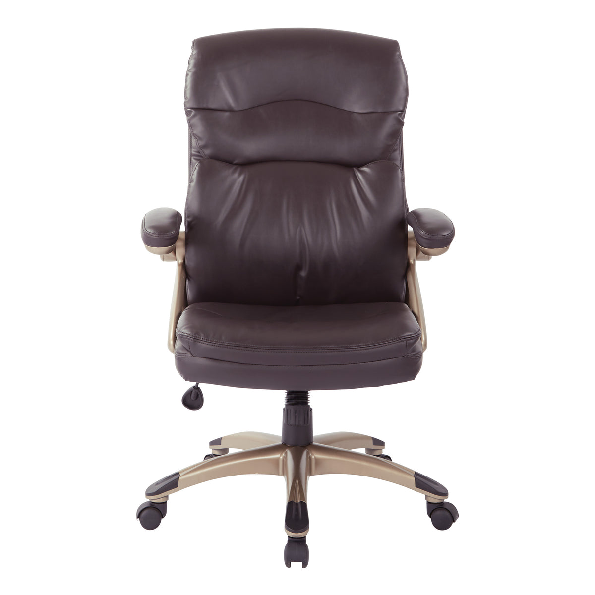 High Back Executive Chair with Espresso Bonded Leather T88653
