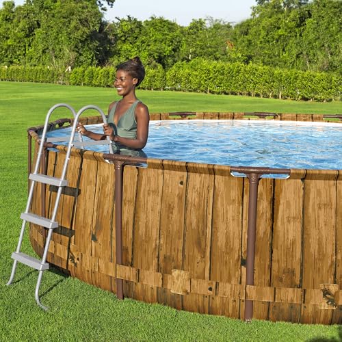 Round Swimming Pool Set 14' x 42" Above Ground Filter Pump Ladder Cover D33580