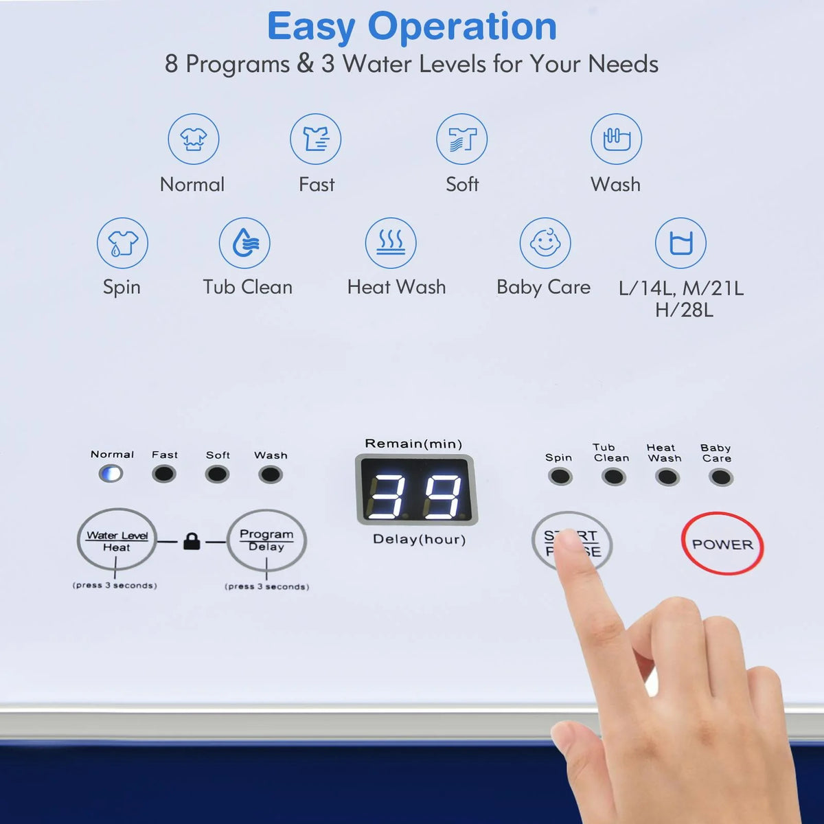 7.7lbs Compact Automatic Washing Machine N149269
