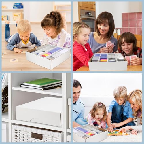 White Trading Card Storage Box 6 Set N301