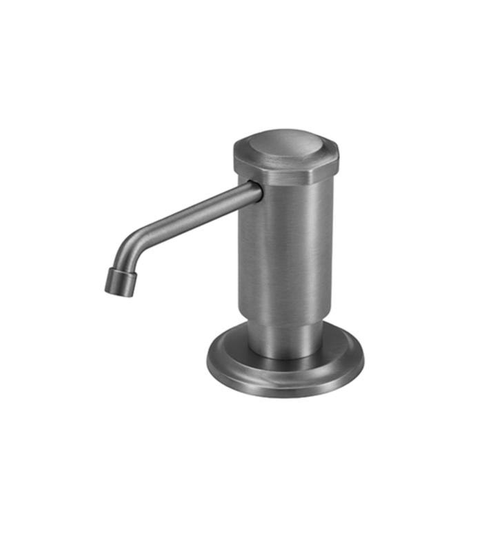 Antique Nickle Flat Soap Dispenser B7336